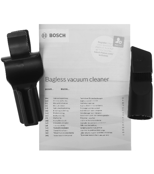 Пылесос Bosch BGS05A220 синий/серый, 700 Вт, уборка сухая, пылесборник контейнер 1.5 л