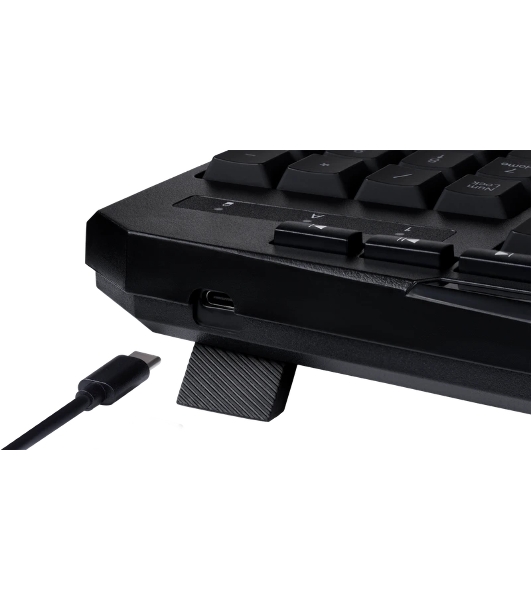 Клавиатура Redragon Harpe Wireless гибридная, USB Type-A, радиоканал, чёрный