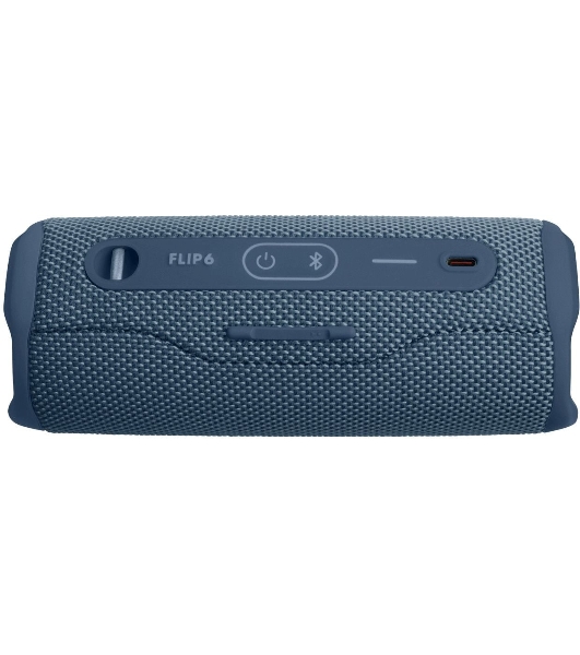 Портативная акустика JBL Flip 6 синий, Bluetooth 5.1, время воспроизведения 12 ч, емкость аккумулятора 4800 mAh, время заряда 2,5 ч, синий