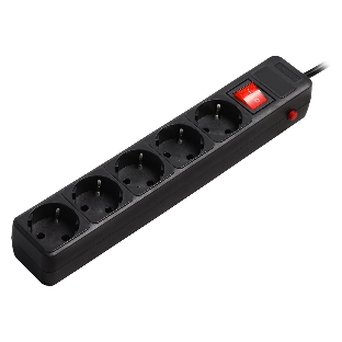 Сетевой фильтр Smartbuy (SBSP-5-30-K) 5 гн х 3,0 м черный