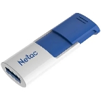 Флешка USB Netac U182 Blue (NT03U182N-128G-32BL), 128Gb, USB 3.0, R/W 70/30, белый/синий, фото 1
