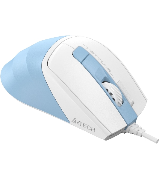 Мышь проводная A4Tech Fstyler FM45S Air голубой/белый, 2400 dpi, USB, кнопки - 7