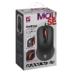 Мышь проводная Defender Omega MB-522 черный, 1600 dpi, USB, кнопки - 4, фото2
