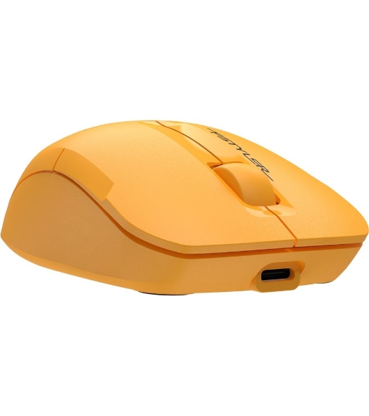 Мышь беспроводная A4Tech Fstyler FG15C Air2 желтый, 1200 dpi, радиоканал, USB, кнопки - 3