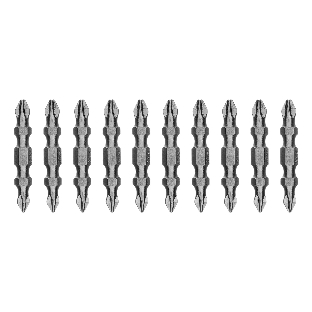 Бита двухстор. Gross PH2-PH1х45мм, сталь S2, 10шт.