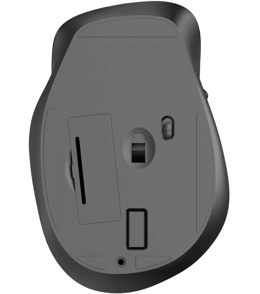 Мышь беспроводная Oklick 504MW черный/серый, 1600 dpi, радиоканал, USB, кнопки - 6