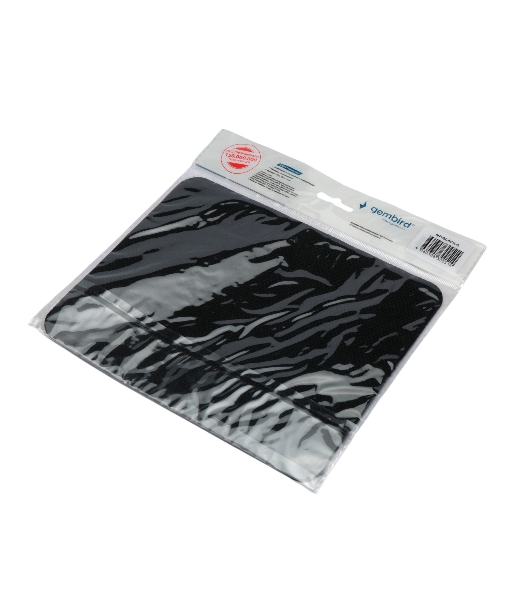 Коврик для мыши Gembird MP-BLACK-S, черный, 220х180х2мм, ткань/резина, пакет