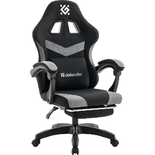 Кресло игровое Defender Runa PRO черн/серый, ткань, класс 2