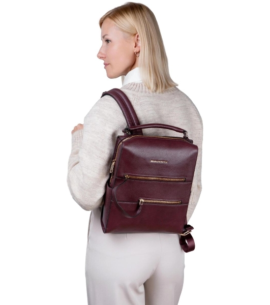 Рюкзак женский Piquadro Patricia CA6771W140/BO бургунди кожа