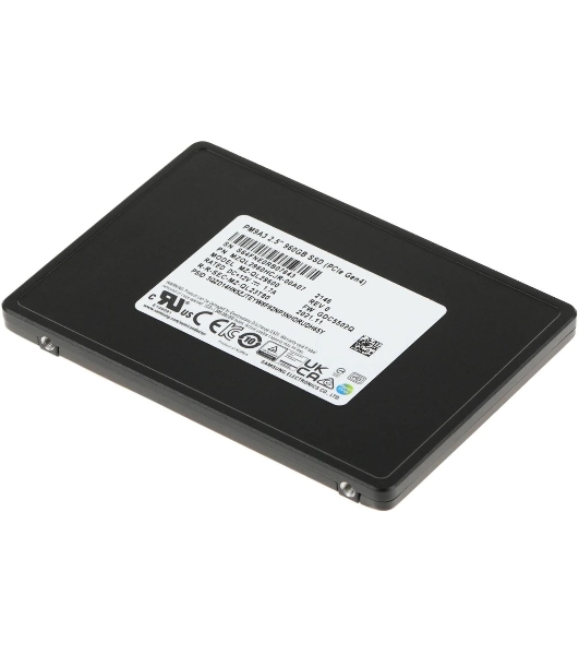 Накопитель SSD Samsung Enterprise PM9A3 черный MZQL2960HCJR-00A07 960Gb, PCIe 3.1 x4, 2.5', U.2, NVMe, R/W 3200/1100