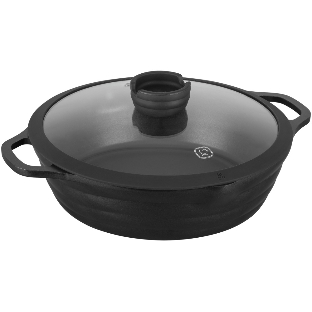 Сотейник Rondell Pacific RDA-1907 d=28 см (с крышкой) графитовый