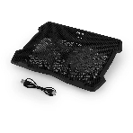 Подставка для ноутбука Buro 15'335x265x22мм 74.35дБ 1xUSB 2x 140ммFAN 480г металлическая сетка/пластик черный, фото5