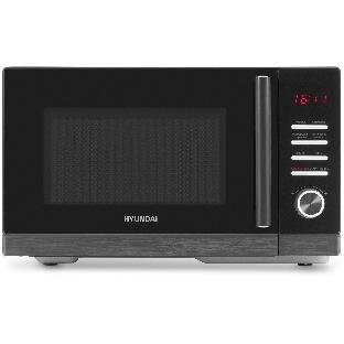 Микроволновая печь Hyundai HYM-D3012 черный, 25 л, 800 Вт, переключатели - кнопки, поворотный механизм