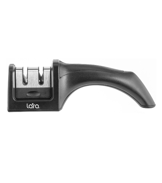 Ножеточка LARA LR05-02 съемный блок, 2 точильных полотна, пластик ABS/нержавеющая сталь AISI 201