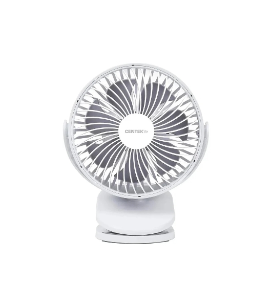 Вентилятор Centek CT-5045 белый, настольный, 5 Вт, 4 скорости, 15 см