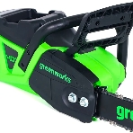 Цепная пила аккумуляторная GreenWorks GD40CS20Xk4, 40V, 40 см, 2000 Вт, бесщеточная, c 1хАКБ 4 Ач И ЗУ (2008807UB), фото4