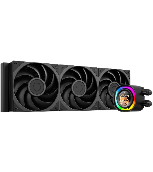 Система жидкостного охлаждения ID-Cooling FX360 LCD PE (Soc 1851/1700/1200/115X/AM5/AM4, 3x120мм fan, 2450rpm, 34.3 дБ, 350W, PWM 4-pin, Al+Cu) (FX360 LCD PE)