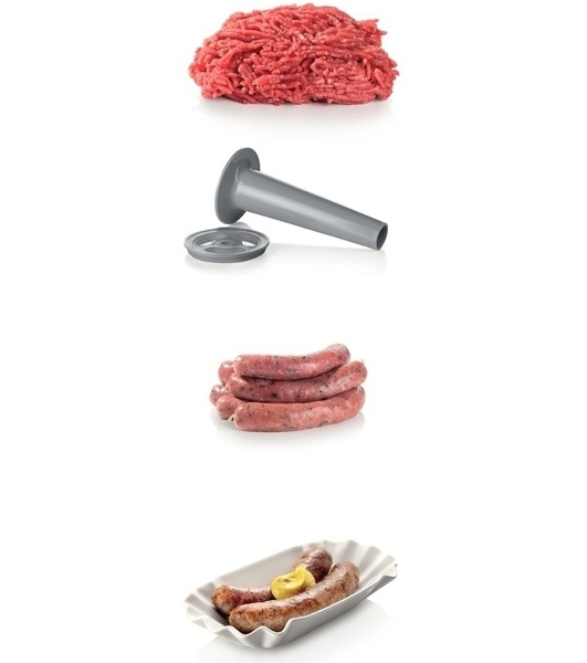 Мясорубка электрическая Bosch MFW 66020 белый/серый, 1800 Вт, 3.0 кг/мин, реверс, защита от перегрузки, насадки - 5