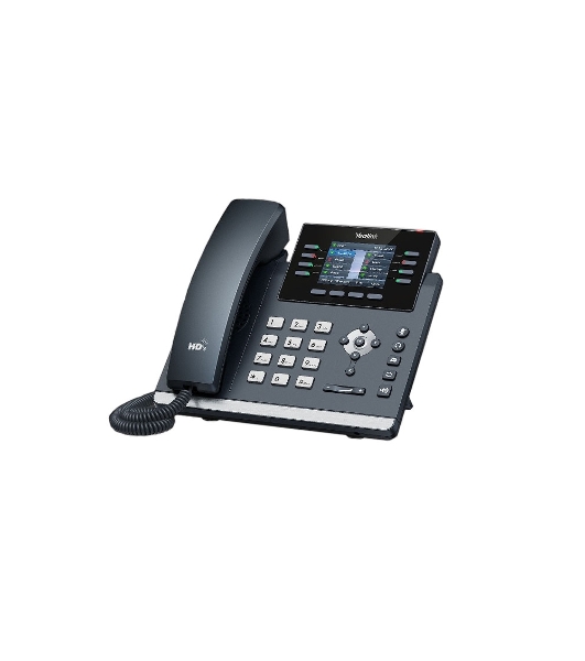 IP-телефон YEALINK SIP-T44W, 12 аккаунтов, 2 порта USB, Wi-Fi, цветной экран 2.8', BLF, PoE, GigE, без БП, шт