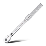 Динамометрический ключ предельный Deli DL1700255-25Нм, 3/8';, головка Cr-Mo, 72 зуба, точность +/- 3%, противоскользящая рукоятка, кейс, фото 1