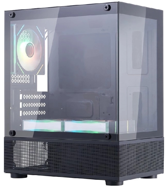 Компьютерный корпус 1STPLAYER MIKU Mi2-A ARGb черный mATX 3x120мм ARGb fans Mi2-A-BK-2FC7R-1FC7