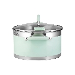 Кастрюля Lara LR02-543 MINT 22x12 см, 4,4 л, носик, индукционное дно, крышка с бортом, полипропилен, силикон, нержавеющая сталь, фото4