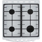 Плита газовая De Luxe 506040.01ГЭ КР белый, конфорок 4 шт, духовка 60 л, 50 см x 85 см x 60 см, фото3