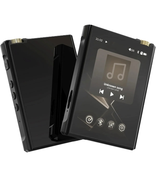 Плеер Hi-Fi Flash Digma Pro XT7 черный/золотистый/3.5'/microSD/microSDHC