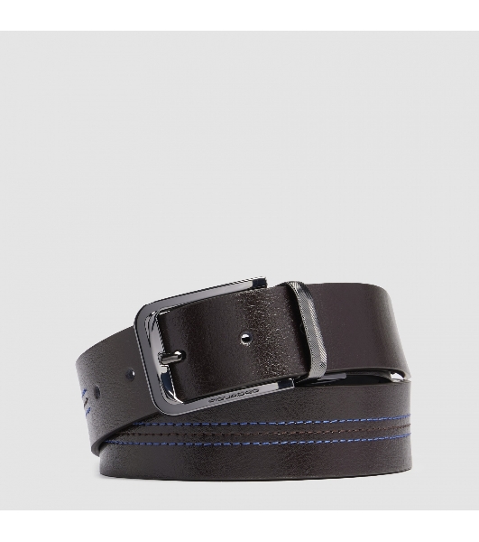 Ремень мужской Piquadro Blue Square CU6742B2/MON 125х3.5 см коричневый/черный натур.кожа
