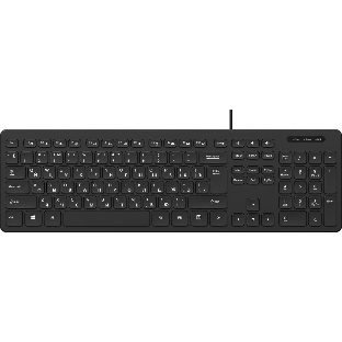 Клавиатура проводная Oklick K733, USB, черный