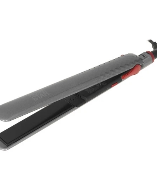 Выпрямитель для волос Homestar HS-8015 серебристый/красный, 25 мм, 200 °C, 1 режим