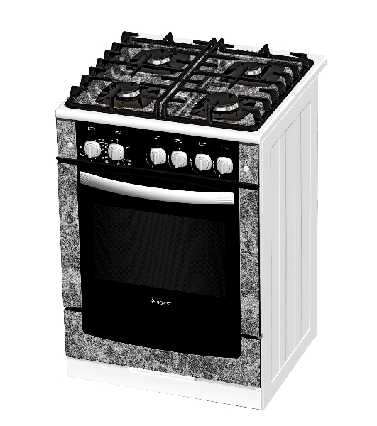 Плита газовая Gefest ПГ 6500-02 0313 черный, конфорок 4 шт, духовка 52 л, 60 см x 85 см x 60 см