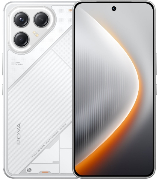 Смартфон Tecno Pova 7 Ultra 5G LJ9, 12/256Gb, белый