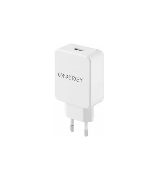 Сетевое зарядное устройство ENERGY ET-32, 2,1А, белый (104290)