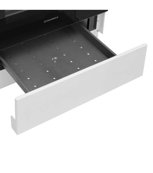 Плита электрическая Maunfeld MEC65CW07 белый, конфорок 4 шт, духовка 60 л, 60 см x 85 см x 60 см