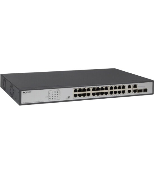 Коммутатор неуправляемый ORIGO 26x1000Base-T, 2x1000Base-X SFP, комплект для установки в 19' стойку