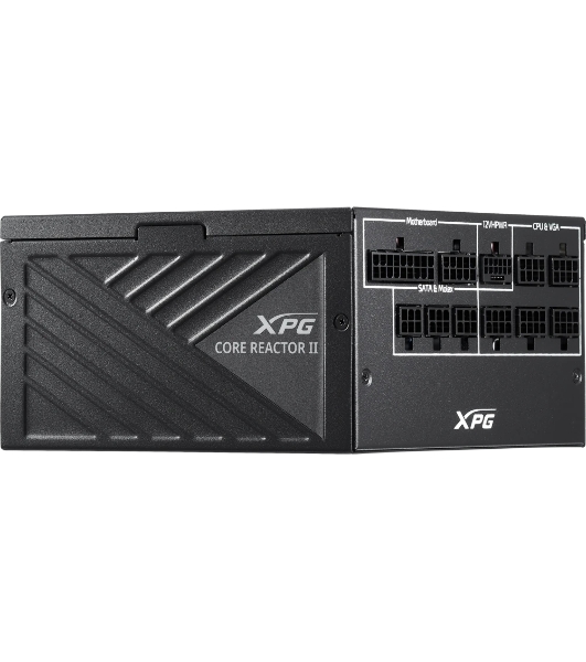 Блок питания ADATA XPG CORE REACTOR II 1200 (COREREACTORII1200G-BKCEU), 1200Вт, 80 PLUS Gold, 135мм, модульный, черный