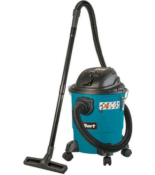 Строительный пылесос Bort BSS-1220-P 1200Вт (уборка: сухая/влажная) синий