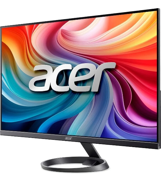 Монитор 27' Acer R272G0yi IPS 1920x1080, 120 Гц, 1 мс, 16:9, 250 кд/м², HDMI 1.4, VGA, FreeSync, черный и темно-серый