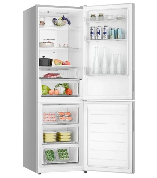 Холодильник Haier CEF536CSG серебристый двухкамерный 240/105 л морозилка снизу, No Frost