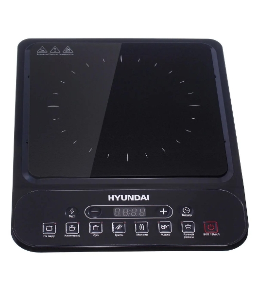 Плита настольная электрическая Hyundai HYC-0101 черный эмаль (настольная)
