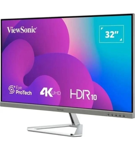 Монитор ViewSonic 31.5' VX3276-4K-MHD-2 серебристый VA LED 16:9 HDMI M/M матовая 350cd 178гр/178гр 3840x2160 60Hz DP 4K 6.9кг