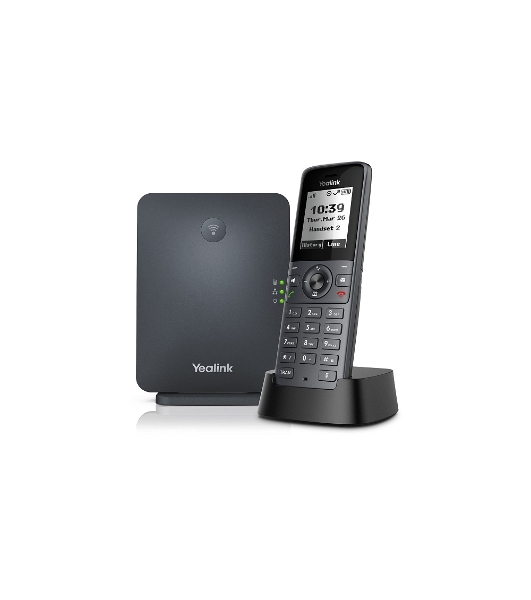 Беспроводная телефонная IP-DECT-система YEALINK W71P (база W70B+трубка W71H) до 10 SIP-аккаунтов, до 10 трубок на базу, до 20 вызовов, шт