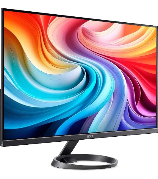 Монитор 27' Acer R272G0yi IPS 1920x1080, 120 Гц, 1 мс, 16:9, 250 кд/м², HDMI 1.4, VGA, FreeSync, черный и темно-серый