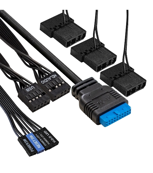 Компьютерный корпус Miditower ExeGate EVO-5001A-EVO800 (ATX, БП EVO800RGb с вент. 12 см, 2хUSB+1хUSB 3.0+HD Audio, черный, 3 вент.12см с RGb подсветкой, боковая панель - закаленное стекло)