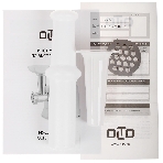 Мясорубка электрическая OLTO HM-080 белый, 1800 Вт, 1.5 кг/мин, реверс, защита от перегрузки, насадки - 4, фото2