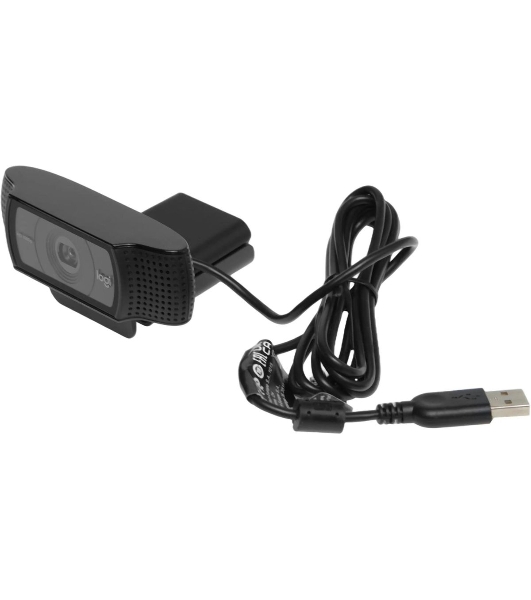 Веб-камера Logitech C920 1920x1080, 30 кадр/с, USB Type-A, микрофон (2 шт, шумоподавление), автоматическая фокусировка, автоосвещение, универсальное крепление