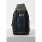 Рюкзак слинг мужской Piquadro Urban CA6540UB00/NGR, кожа, черный/серый, фото7