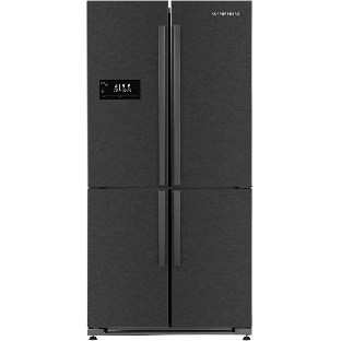 Холодильник Kuppersberg NMFV 18591 DX темный металл трехкамерный 390/170л морозилка снизу, No Frost, Side by Side