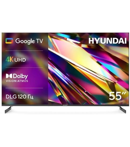 Телевизор Hyundai 55' H-LED55BU7011 черный LED 4K UHD 60Hz Smart TV 2GB/16GB